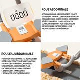 Roue abdominale pour entraînement de la force abdominale et abdominale débutants et entraînement avancé de la force abdominale
