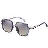 Mode lunettes de soleil polarisées dames polygone grand cadre pare-soleil lunettes de protection lunettes de soleil décontractées