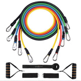 Bande de résistance 12pcs kit bandes élastiques musculation exercices yoga gym femmes et hommes renforcement endurance souplesse
