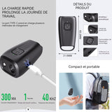 Anti aboiement chien 40khz mini répulsif à ultrasons pour chiens facile à transporter avec lumière stroboscopique haute fréquence
