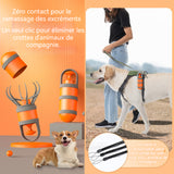 Ramasseur de déjections canines portable poop scooper pelle à crottes pour chien pelle à crotte pour petits moyens grands chiens