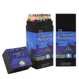 rayon de couleur 72 couleurs ensemble de dessin au crayon couleur à base d'huile pinceau d'art papeterie crayons de coule