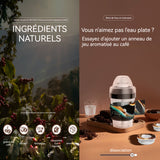 Bouteille d'eau 400ml air bouteille aromatisée avec 1 anneau d'arôme de café arôme de café riche et naturel bouteille réutilisable