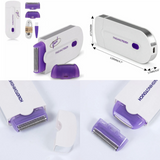 Épilateur 30 minutes d'utilisation continue 2 têtes de rasage 12x4,8x1,7 cm instantanée et sans douleur lumière capteur laser rasoir