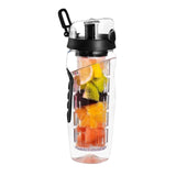 Bouteille d'eau 1000 ml grande capacité couvercle rabattable facile à transporter matériau sûr adapté aux sports de plein air