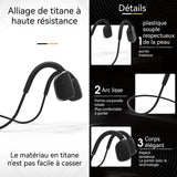 Casque conduction osseuse 8 heures d'utilisation continue mémoire intégrée 16 Go pour stocker de musique peut être plié à volonté
