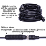 Caméra de recul Filaire 7 Pouces IP67 18 led infrarouges nocturne moniteur LCD écran tactile caméra de recul sans fil GPS voiture