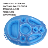 Bar flottant  21x 20x 5cm PVC porte-gobelet gonflable flottant gonflable porte-boissons bar gonflable piscine porte-gobelet de plage
