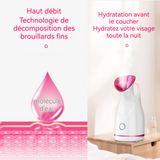 Vapeur Visage Vaporisateur 280W Vapeur Visage Sauna Spa Facial Chaude Nano Ionique 40 degrés de température constante hydratante