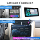 Navigateur automobile 2+64G navigation Wi-Fi sans fil GPS de navigation intelligent pour voiture de 10 pouces enregistrement HD