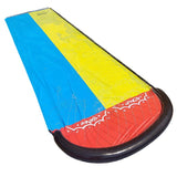 Toboggan aquatique double 4,8 x 1,4 m Matériau PVC de haute qualité Résistant à l'usure et durable Design intéressant avec jet d'eau