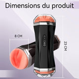Masseur LCC® homme électrique femme vibrant gay vibromasseur double tête réaliste sextoy