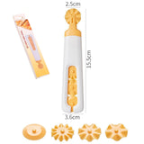 oupe-pâte à rouleau 4 en 1 en forme de fleur quatre couteaux remplaçables couteau de modelage pour la cuisine en forme de fleur