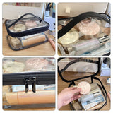 Sac à main transparent 24x17x11cm trousse de toilette de voyage portable et étanche convient pour les voyages/plage/les vacances