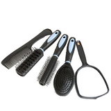 Peigne 5pcs set ensemble de peigne brosse à cheveux avec miroir outils de coiffurePeigne de coiffure set peignes à cheveux avec base