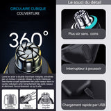 Tondeuse nez 100mAh mini professionnelle tondeuse nez oreilles tête arrondie à 360 degrés coupe efficacement les poils du nez