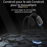 Casque conduction osseuse 8 heures d'utilisation continue mémoire intégrée 16 Go pour stocker de musique peut être plié à volonté