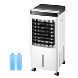 Climatiseur mobile 65W silencieux avec télécommande et réservoir d'eau de 10L 3 vitesses réglables ventilateur de climatisation