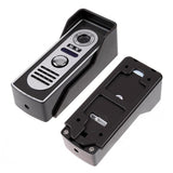Sonnette de porte 7 pouces unité intérieure à la mode bouton tactile sonnette visuelle unité extérieure étanche à la pluie