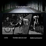 Lumiere velo 1500mah 4 Modes lampe velo rechargeable USB eclairage velo 800 Lumens IPX5 lumière de vélo pour les trajets et VTT