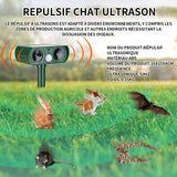 Repulsif chat ultrason 5V 300mha répulsif chat exterieu repulsif chat solaire répulsif d'oiseaux répulsif chat ultrason exterieur