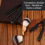 Jeu Kit De Rasage Coffret 560g 14cm Rasoir Barbier For Rasoir Pour Hommes Matures quatre pièces Rasoir Rasage Pour Hommes