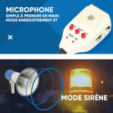 Mégaphone professionnel 50w 1000m bleu mp3 mégaphone pour manifestations et matchs sportifs sirène mégaphone porte voix
