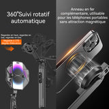 Perche à selfie 154cm bluetooth 5.2 magnétique perche à selfie trépied avec 2 lumières d'appoint détachables rotation à 360 degrés