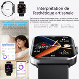 Montre intelligente bracelet de sport montre connectée homme femme 1.91"HD smartwatch avec appel bluetooth  sport podometre