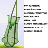 panier à poisson 25x20cm mangeoire pour poissons cage de pêche panier poisson orbiculaire à filet flottante protection des poissons