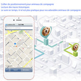 ollier de dressage pour chien 500mAh avec fonction position enregistrement piste traceur GPS clôture électronique pack anti-fugue