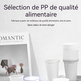 Gobelets en plastique 400 Pièces Gobelets Réutilisables 200ml 7oz Verres de Fête en Transparents pour Fêtes Mariages Vacances Noël