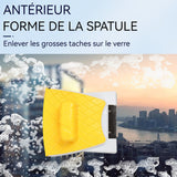 Nettoyeur de vitres magnétique 11,4x12,4cm manuel lave-vitre electrique pour fenêtres de bungalow et simple vitrage de 10 à 40mm