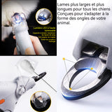 oupe-ongles pour animaux de compagnie professionnel avec lumière LED poignée antidérapante coupe ongles chien coupe griffes chat