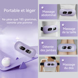 Masseur abdominal sans fil 2w rechargeable réglable masseur abdominal électrique portable ceinture de massage masseur d'estomac