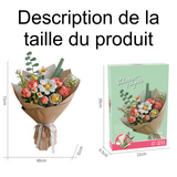 Kit de construction de bouquet de fleur 864PCS kit de construction de fleurs blocs de construction de fleur cadeaux de vacances