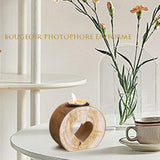 Bougeoir en Bois, bougeoir photophore en Forme de cœur Creux candélabres support de Bougie votive de Bureau pour Salle à Manger