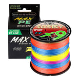 Fil de peche 9 brins 300 m ligne de pêche multifilament résistante à l'usure super forte 38 lb ligne de pêche à la carpe coloré