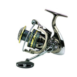 Moulinet de pêche ligne de pêche roue rouet tige de mer roue métal tasse sans espace leurre de pêche à visser tige de mer