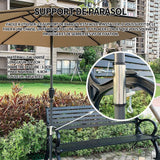 Support de parasol maximale la taille 4.8cm support parasol clip parasol universelle de parasol pour parasol plage pêche terrasse