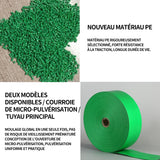 Tuyau de refoulement 50m tuyau de drainage tuyau souple plat tuyau de décharge flexible pour jardin tuyau de refoulement plat vert