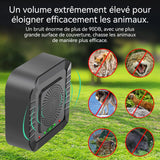 Répulsif à souris à ultrasons 9x9x3,2cm matériau ABS ignifuge large portée 8 réglages fréquence éloigne efficacement les animaux