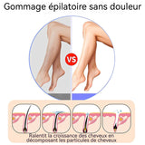 Nano Épilateur gomme à cheveux 105 x55 x33mm de Verre nanométrique et plastique ABS outil d'épilation avec effet exfoliant