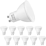 Ampoules LED GU10 7W Blanc froid 6000K Non Dimmable Angle du faisceau 120 degrés Éco-énergétique Ampoules domestique Lot de 10