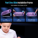 Téléphone portable trempé film dust free bin design pour iPhone15 film trempé pour téléphone portable hd film anti-voyeur
