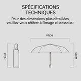 Parasol 8 os mini parapluie anti-UV portable avec boîte à capsules mini parapluie de poche pour femme parapluie coupe-vent