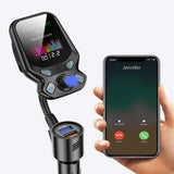 Émetteur FM bluetooth écran couleur voiture mp3 lecteur bluetooth QC3.0 charge rapide double USB émetteur FM multifonction
