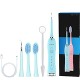 5 en 1 Mini fil dentaire  Smart Electric  Têtes de brosse remplaçables  Nettoyage buccal   Détartrage  Blanchiment des dents