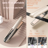 Lisseur sans fil LED 4800mah USB charge 3 niveaux de réglage utilisation humide et sèche lisseur cheveux pour curling et lissage