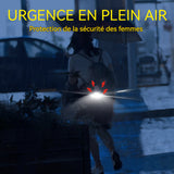 Alarme personnelle 6x4cm alarme porte-clés portable d'extérieur alarme personnelle lumière chargement de type C avec de la lumière